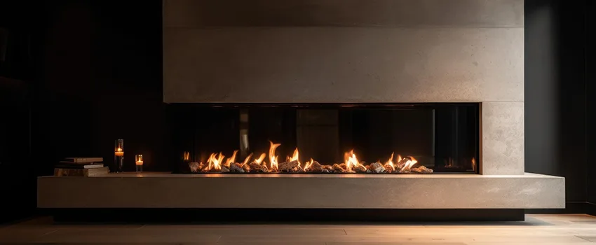 Gas Fireplace Ember Bed Design Services in Fort Hunt, Virginia